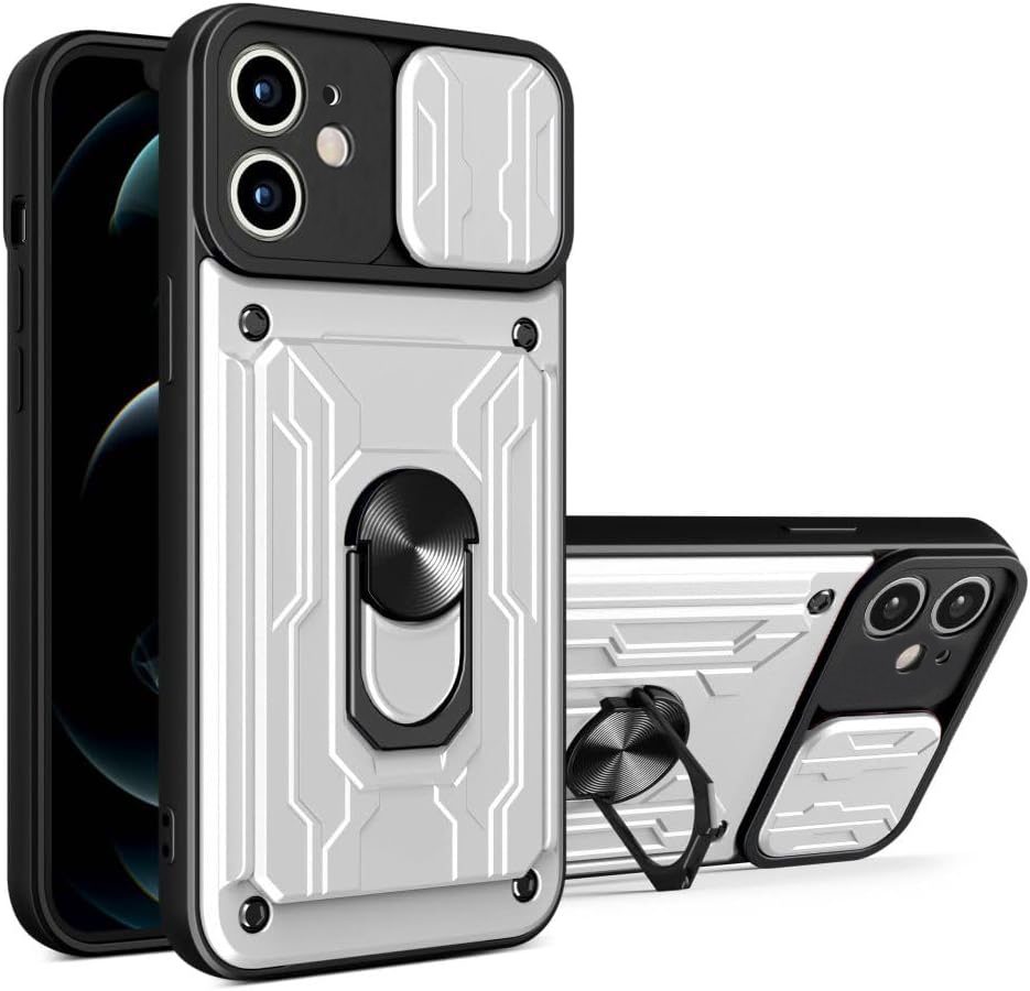 Military Heavy Duty Shockproof Case for IPhone 12 -White