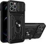 Military Heavy Duty Shockproof Case for IPhone 12 and 12 Pro - Black