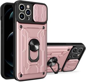 Military Heavy Duty Shockproof Case for IPhone 12 and 12 Pro - Pink