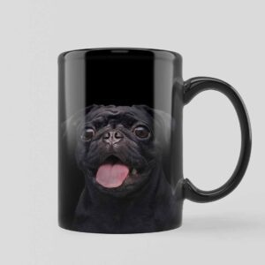 Black Pug Ceramic 11oz Coffee Mug - VNS Bazaar