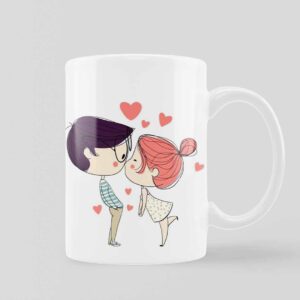 Couple Kissing Printed Ceramic Mug - VNS Bazaar
