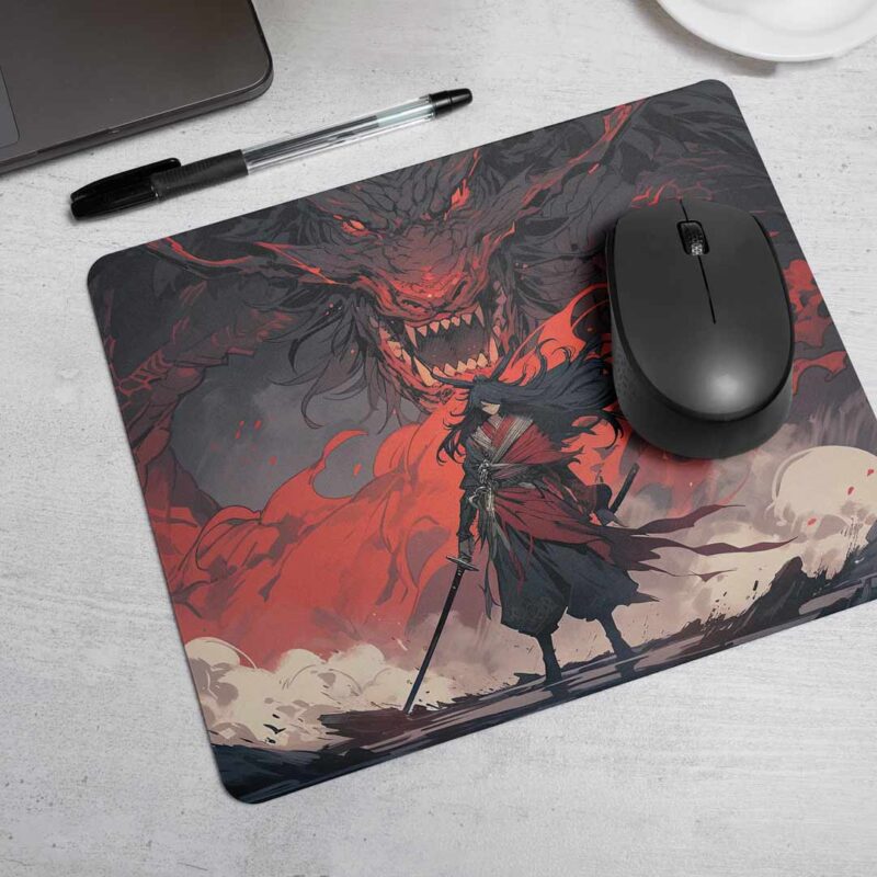 Anime Red Dragon Mouse Pad - VNS Bazaar
